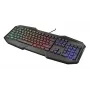 Žaidimų klaviatūra Trust GXT 830-RW Avonn USB vokiška juoda RGB LED