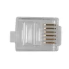 Intronics modulinės jungtys RJ-12 M TD106M ACT apvaliam vientisam kabeliui maišelyje 25 vnt.