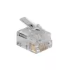 Intronics modulinės jungtys RJ-12 M TD106M ACT apvaliam vientisam kabeliui maišelyje 25 vnt.