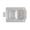 Intronics modulinės jungtys RJ-12 M TD106M ACT apvaliam vientisam kabeliui maišelyje 25 vnt.