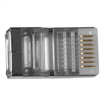 ACT RJ45 (8P/8C) ekranuota modulinė jungtis apvaliam kabeliui su vytos poros laidais