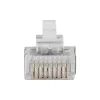 ACT RJ45 (8P/8C) ekranuota modulinė jungtis apvaliam kabeliui su vytos poros laidais