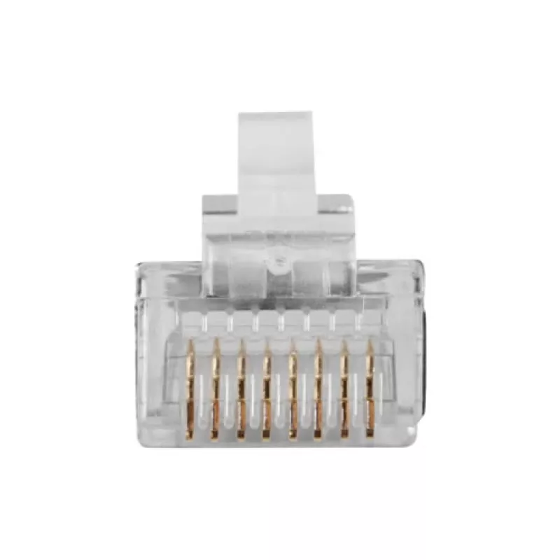 ACT RJ45 (8P/8C) ekranuota modulinė jungtis apvaliam kabeliui su vytos poros laidais