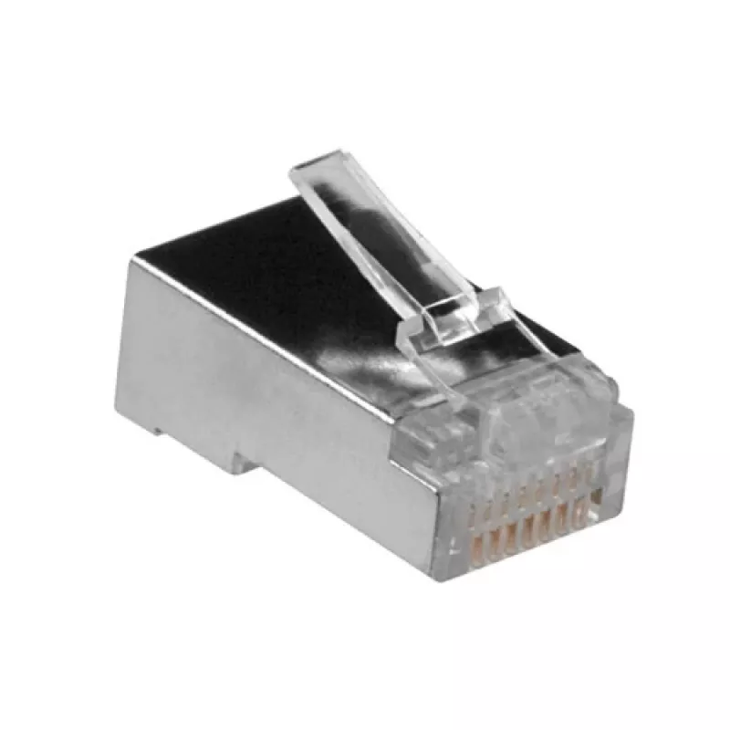 ACT RJ45 (8P/8C) ekranuota modulinė jungtis apvaliam kabeliui su vytos poros laidais