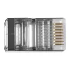 ACT RJ45 (8P/8C) ekranuota modulinė jungtis apvaliam kabeliui su vientisais laidininkais