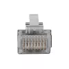 ACT RJ45 (8P/8C) ekranuota modulinė jungtis apvaliam kabeliui su vientisais laidininkais