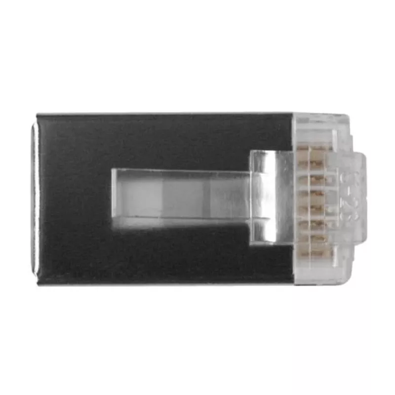 ACT RJ45 (8P/8C) CAT6 ekranuota modulinė jungtis apvaliam kabeliui su vientisais arba vytiniais laidais
