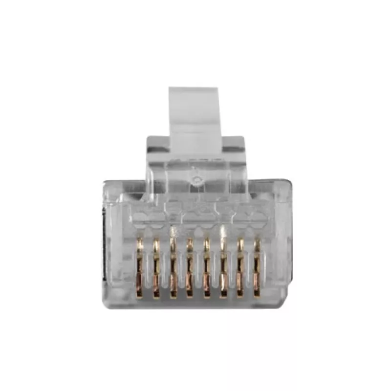 ACT RJ45 (8P/8C) CAT6 ekranuota modulinė jungtis apvaliam kabeliui su vientisais arba vytiniais laidais