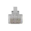 ACT RJ45 (8P/8C) CAT6 modulinė jungtis apvaliam kabeliui su vientisais arba suvytais laidais