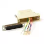 Montuojamas patikimas adapteris RJ-45 lizdas į 25 kontaktų D-Sub lizdą ACT TD25F8