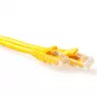 ACT geltonas 5 metrų U/UTP CAT6A komutacinis kabelis besipynantis su RJ45 jungtimis