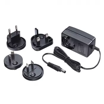 Lindy 5VDC 2.6A kelių šalių maitinimo šaltinis, 5.5/2.1 mm, vidinis, kintamoji srovė, juodas