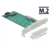 Išplėtimo plokštė DeLOCK PCI Express x4 į M.2 Key B + M – žemo profilio