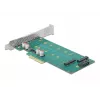 Išplėtimo plokštė DeLOCK PCI Express x4 į M.2 Key B + M – žemo profilio