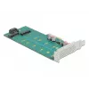 Išplėtimo plokštė DeLOCK PCI Express x4 į M.2 Key B + M – žemo profilio