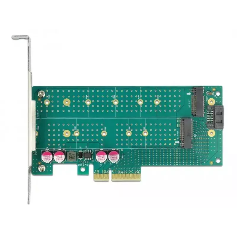 Išplėtimo plokštė DeLOCK PCI Express x4 į M.2 Key B + M – žemo profilio