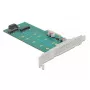 Išplėtimo plokštė DeLOCK PCI Express x4 į M.2 Key B + M – žemo profilio