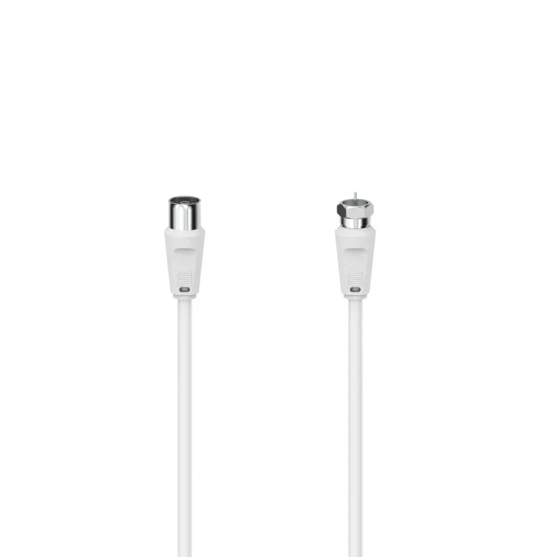 Hama 00305058 bendraašis kabelis 3 m F tipo Baltas