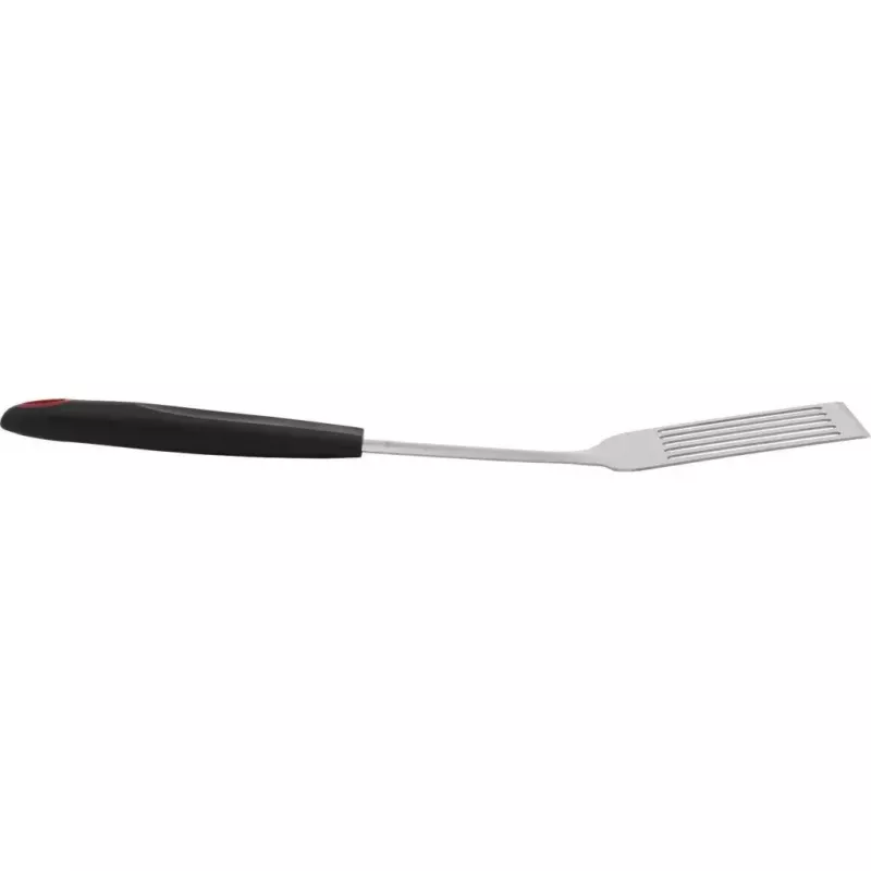 Virtuvinė mentelė Westmark 15092280 — plastiko/TPE galvutė, nerūdijančio plieno rankena, 430×88×25 mm, juoda/raudona