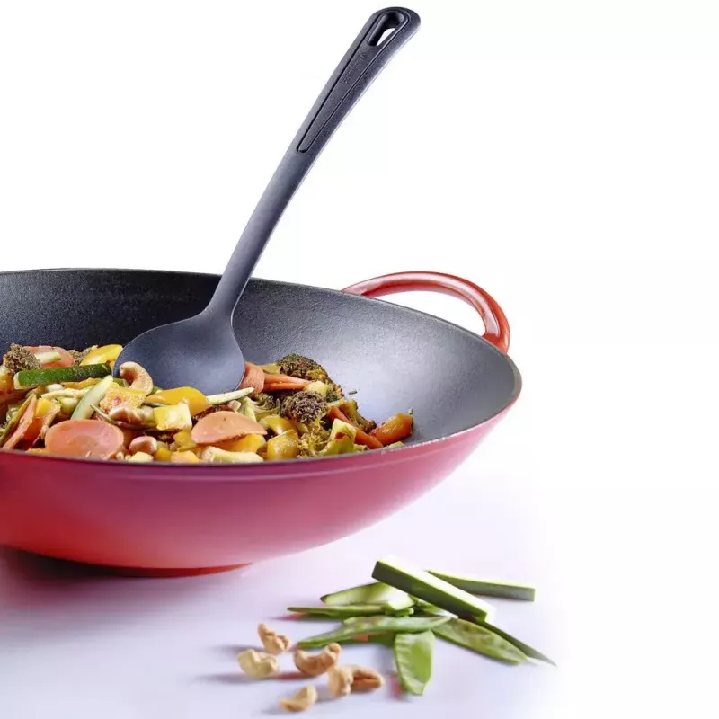 Wok šaukštas Westmark Gentle Plus, poliamidas, ilgis 315 mm, plotis 72 mm, juodas
