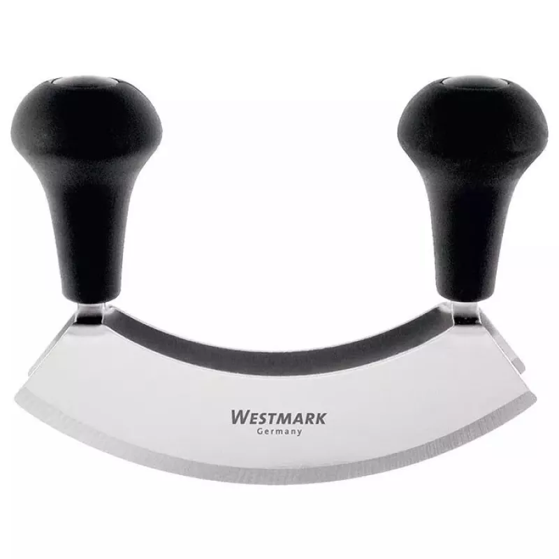 Mėsmalės peilis Westmark Due — nerūdijančio plieno peilis, plastikinis korpusas, 126×170×38 mm