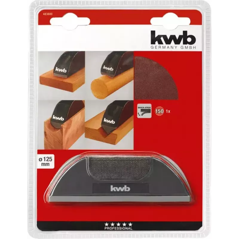 Šlifavimo plokštelė KWB 483800 Rankinio šlifavimo rinkinys P150 1 vnt.