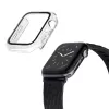 Case LAUT Shield išmaniajam laikrodžiui — skaidrus stiklas ir polikarbonatas, suderinama su 40–41 mm Apple Watch