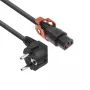ACT maitinimo laidas CEE 7/7 kištukas (kampinis) - C13 IEC Lock+ juodas 1 m, EL341S