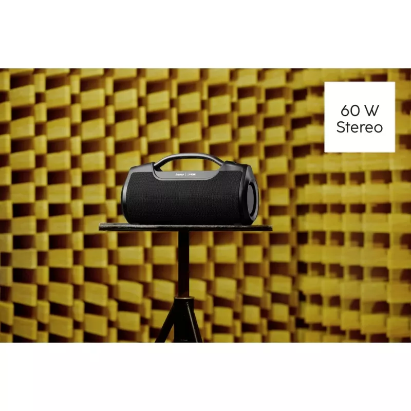 Hama Mate Pro Stereo nešiojamasis garsiakalbis Juoda 60 W