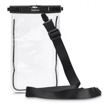 Sleeve case Hama 00019858 mobiliesiems telefonams iki 17 cm Juoda Skaidri