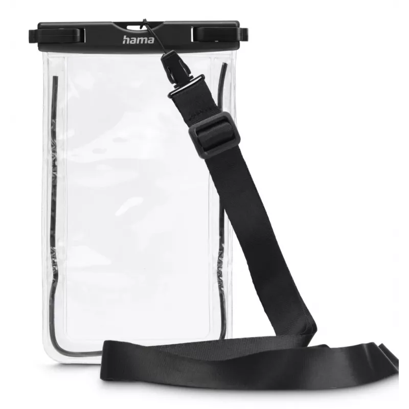 Sleeve case Hama 00019858 mobiliesiems telefonams iki 17 cm Juoda Skaidri