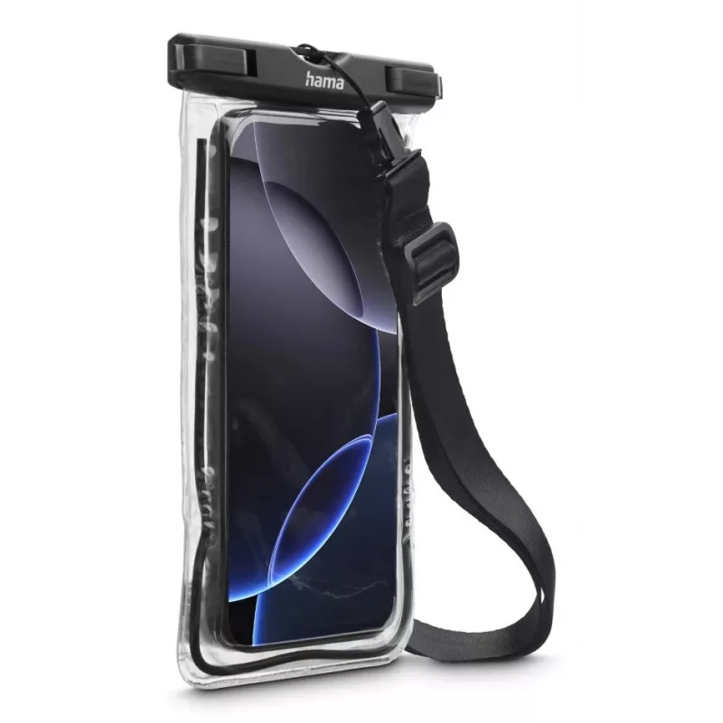 Sleeve case Hama 00019858 mobiliesiems telefonams iki 17 cm Juoda Skaidri