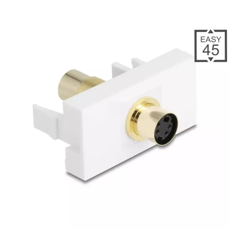 DeLOCK 90872 laido jungčių adapteris Mini-DIN 4 kontaktų, baltas