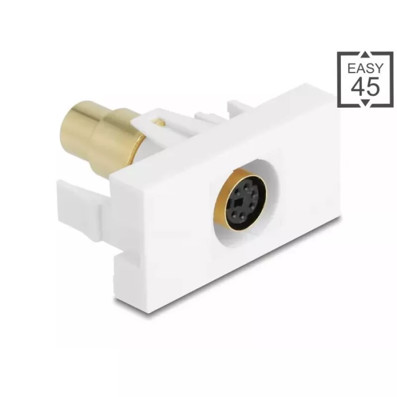 DeLOCK 90873 jungčių adapteris Mini-DIN 6 kontaktų baltas