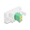 Laido lyties adapteris DeLOCK 90875 LC Duplex žalias baltas
