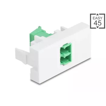 Laido lyties adapteris DeLOCK 90875 LC Duplex žalias baltas