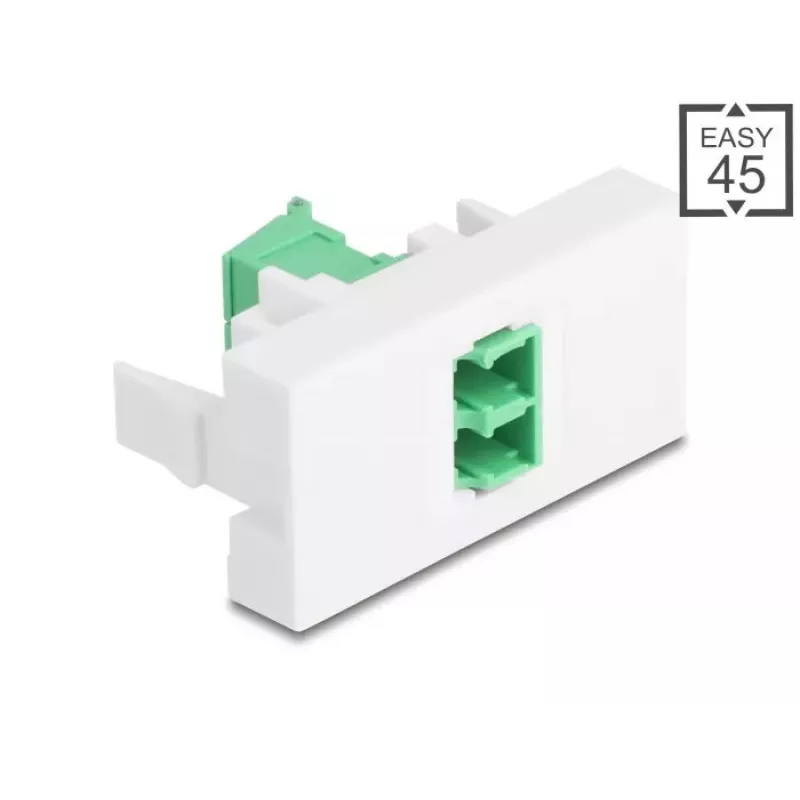 Laido lyties adapteris DeLOCK 90875 LC Duplex žalias baltas