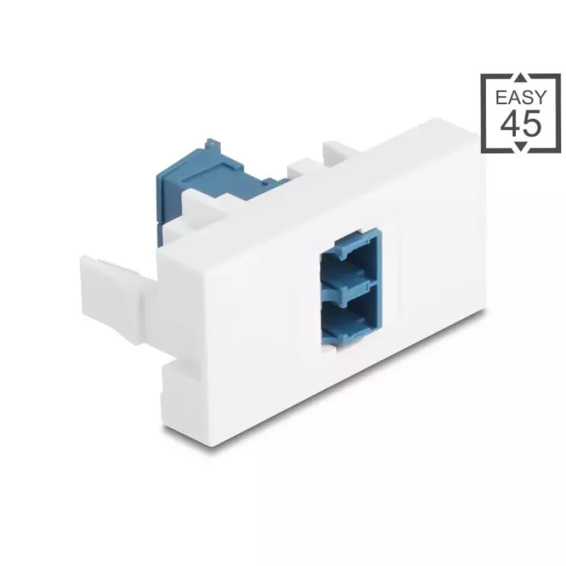 DeLOCK 90876 jungčių adapteris LC Duplex Mėlyna Balta