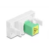 DeLOCK 90877 kabelio jungčių adapteris SC Simplex žalia balta