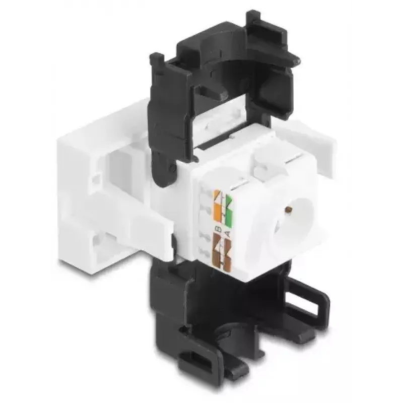 DeLOCK 90879 jungčių adapteris RJ45 LSA 180° juoda balta