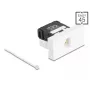 DeLOCK 90879 jungčių adapteris RJ45 LSA 180° juoda balta