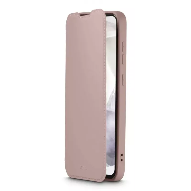 Dėklas-knygelė Hama Fantastic Feel Galaxy A36 5G 17 cm 2 kortelių kišenėlės Nude