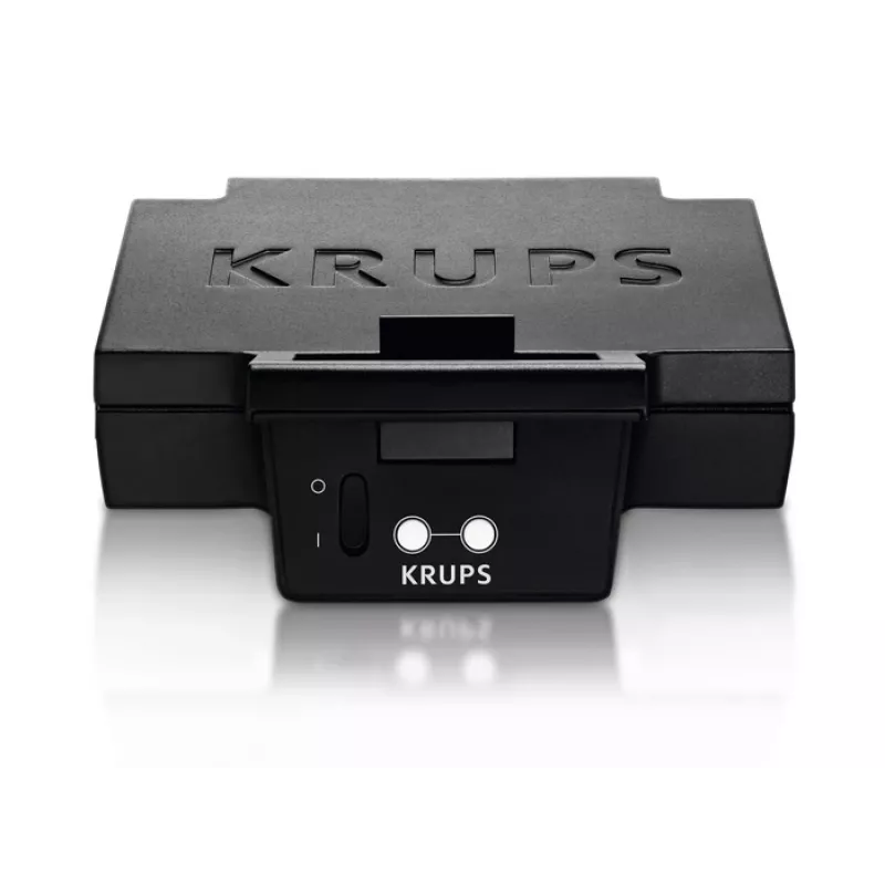 Sumuštinių keptuvė KRUPS FDK461, 850 W, juoda, kepa 4 sumuštinius, 234×265×108 mm