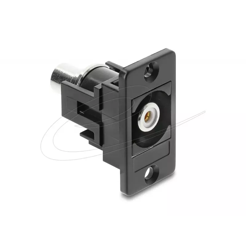 Keystone modulis DELOCK 91112 — plokščias RCA į RCA, juoda/balta