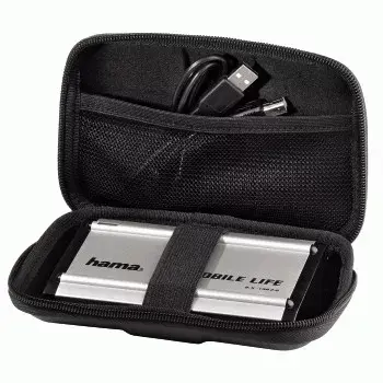 Hama 2,5 col. HDD dėklas „EVA“, juodas EVA (etileno vinilo acetatas)