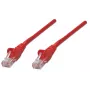 Intellinet tinklo plėsties laidas, Cat5e, 20 m, raudonas, CCA, U/UTP, PVC, RJ45, auksuoti kontaktai, nesugriebiamas, su apsaugine mova, suteikiama viso naudojimo garantija