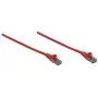 Intellinet tinklo komutacinis kabelis, Cat6, 10 m, raudonas, CCA, U/UTP, PVC, RJ45, auksuoti kontaktai, nesikabinantis, su apsaugine mova, garantija visam eksploatavimo laikui