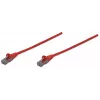 Intellinet tinklo komutacinis kabelis, Cat6, 10 m, raudonas, CCA, U/UTP, PVC, RJ45, auksuoti kontaktai, nesikabinantis, su apsaugine mova, garantija visam eksploatavimo laikui
