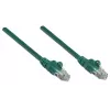 Intellinet tinklo komutacinis kabelis, Cat5e, 15 m, žalias, CCA, U/UTP, PVC, RJ45, paauksuoti kontaktai, neužkabinamas, su apsaugine mova, garantija visam eksploatavimo laikui