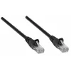 „Intellinet“ tinklo kabelis, Cat5e, 15 m, juodas, CCA, U/UTP, PVC, RJ45, paauksuoti kontaktai, neužsikabinantis, su apsaugine apvalkalo mova, garantija visam eksploatavimo laikui